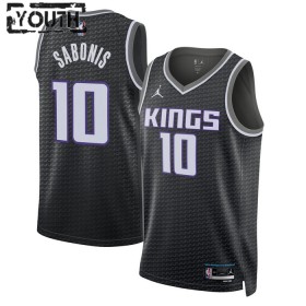 Sacramento Kings Trikot Domantas Sabonis 10 Jordan 2022-23 Statement Edition Schwarz Swingman - Kinder